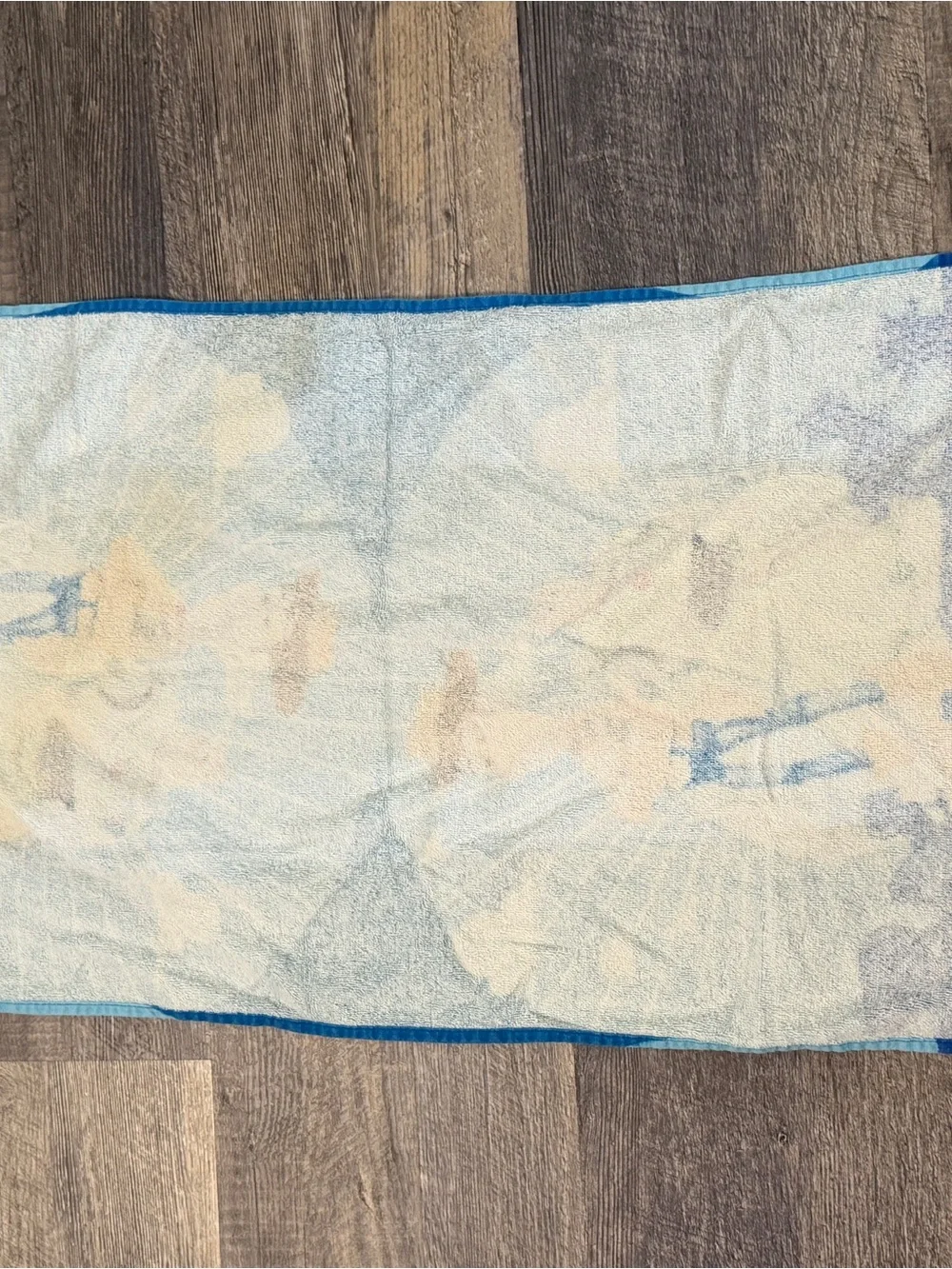 Disney Pixar Toy Story Woody & Buzz Hand Towel Blue Cotton 22x44 Bath Towel